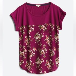 Mason & Belle Mixed Media SS Top